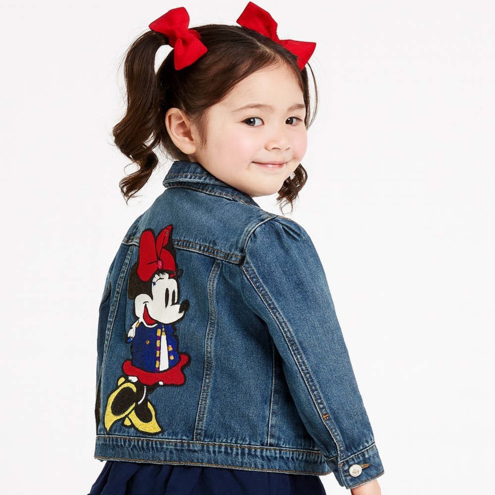 Disney Kids Jean Jacket with Minnie Mouse - Blue and Red - Picture 3 of 4